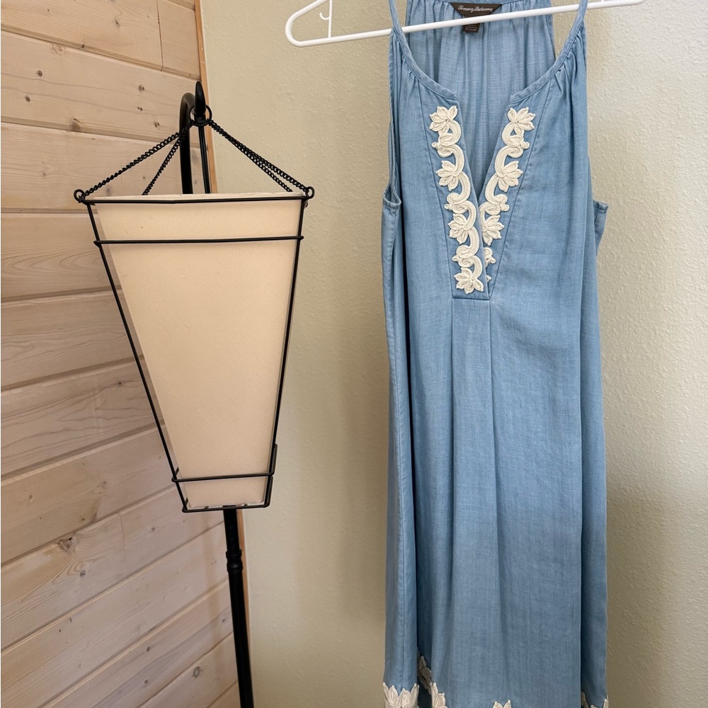 Embroidered Blue Dress